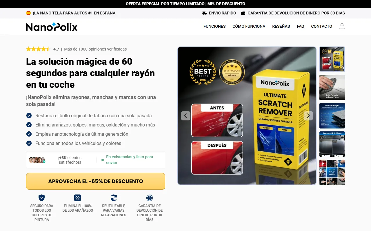 NanoPolix Tela Nano - Oferta Oficial España